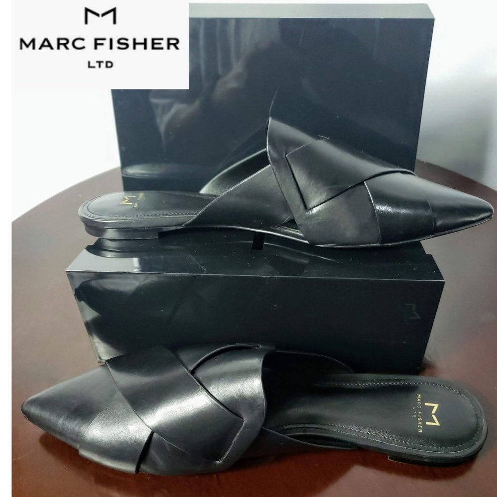 Marc Fisher LTD Wmns Sono Leather Pointed Toe Mule